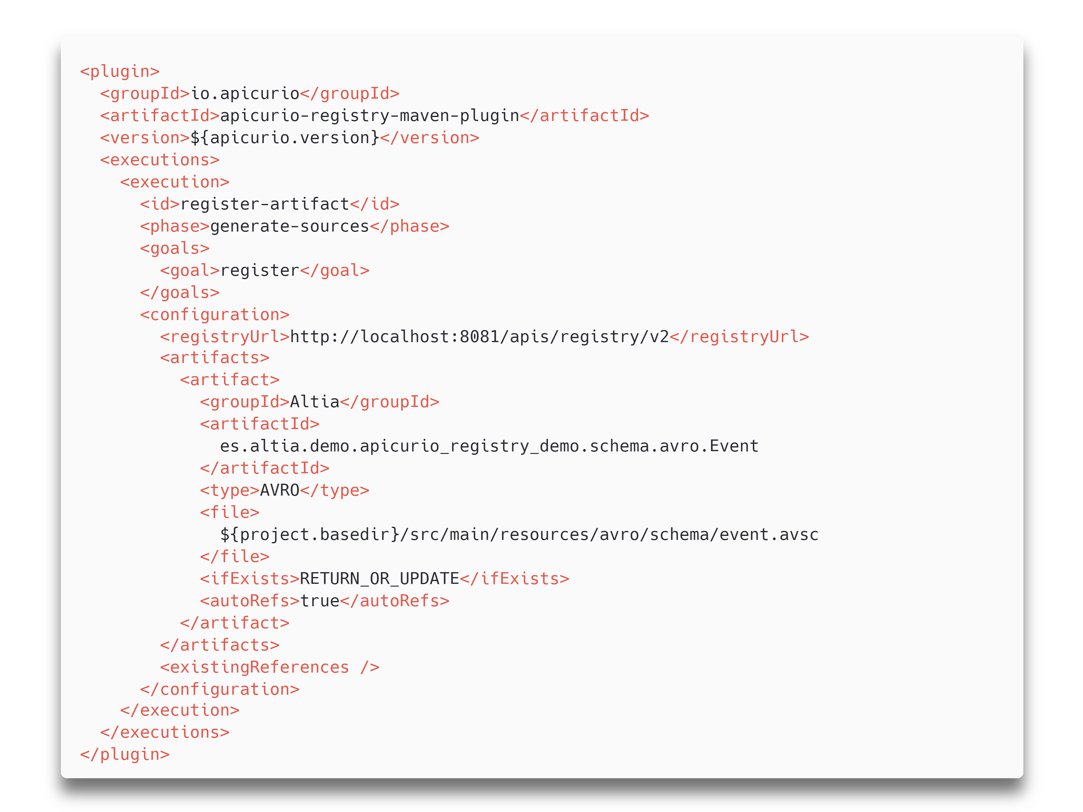 Ejemplo de configuración para actualización de artefactos en un repositorio con plugin maven